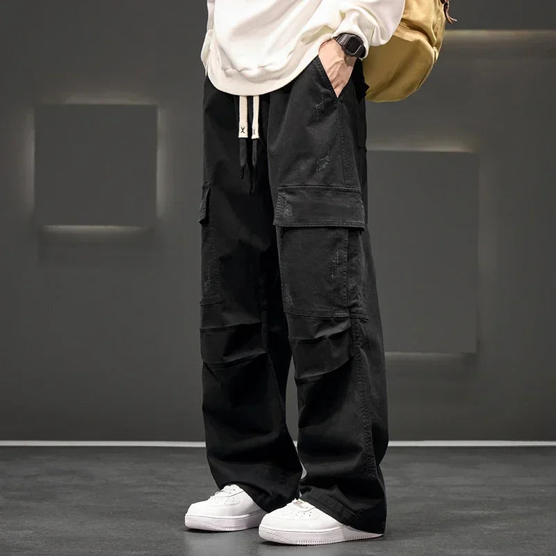 Cargo Pants Wide-Leg ¨C Men's Relaxed Fit Streetwear | Langston