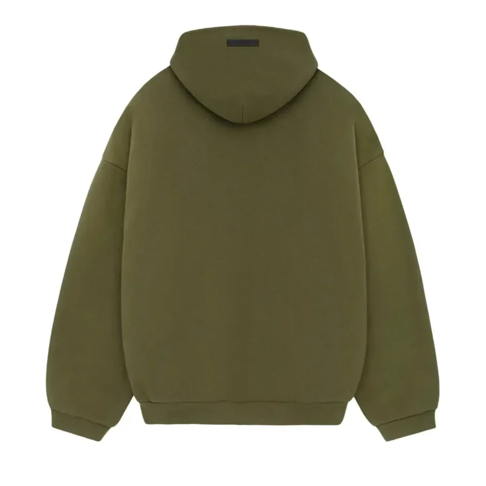 Fear of God Essentials Fleece Hoodie Military
