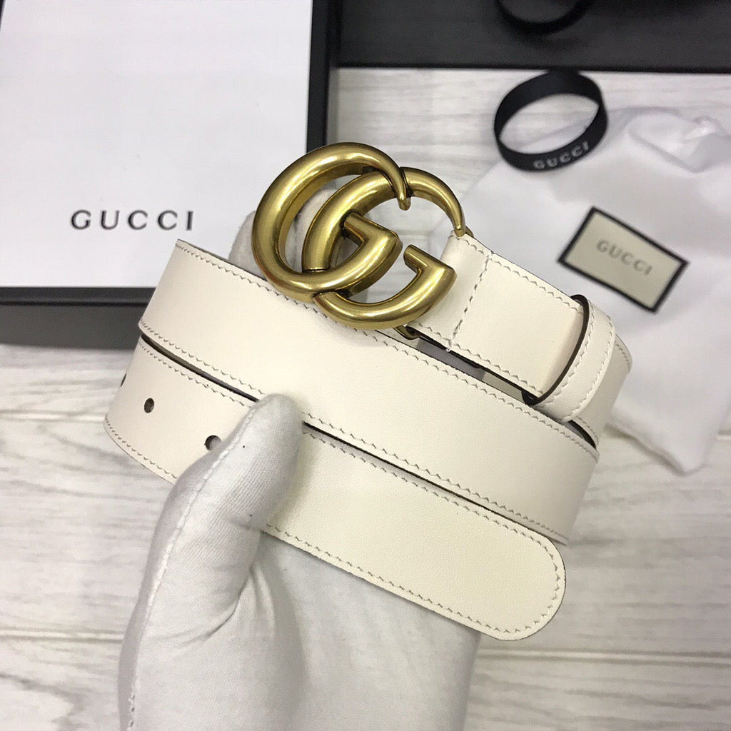 G u c c i white belt
