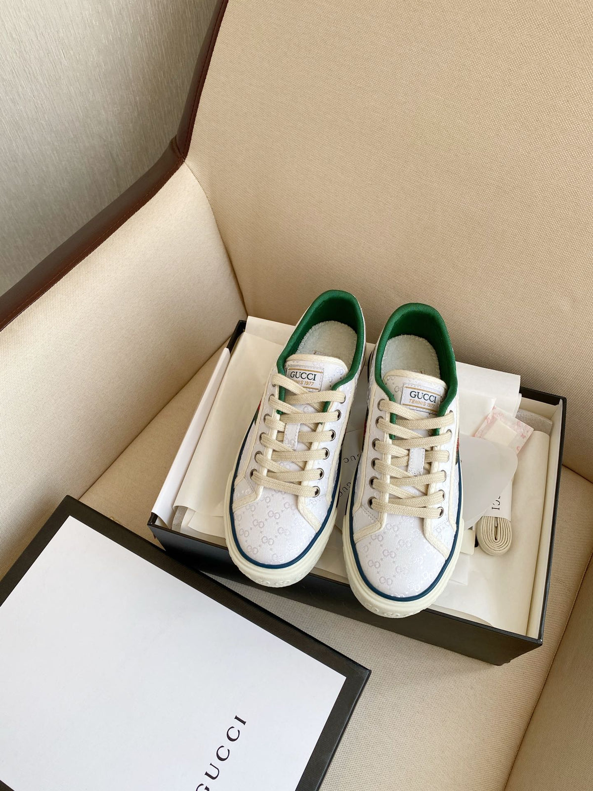 G u c c I tennis sneakers