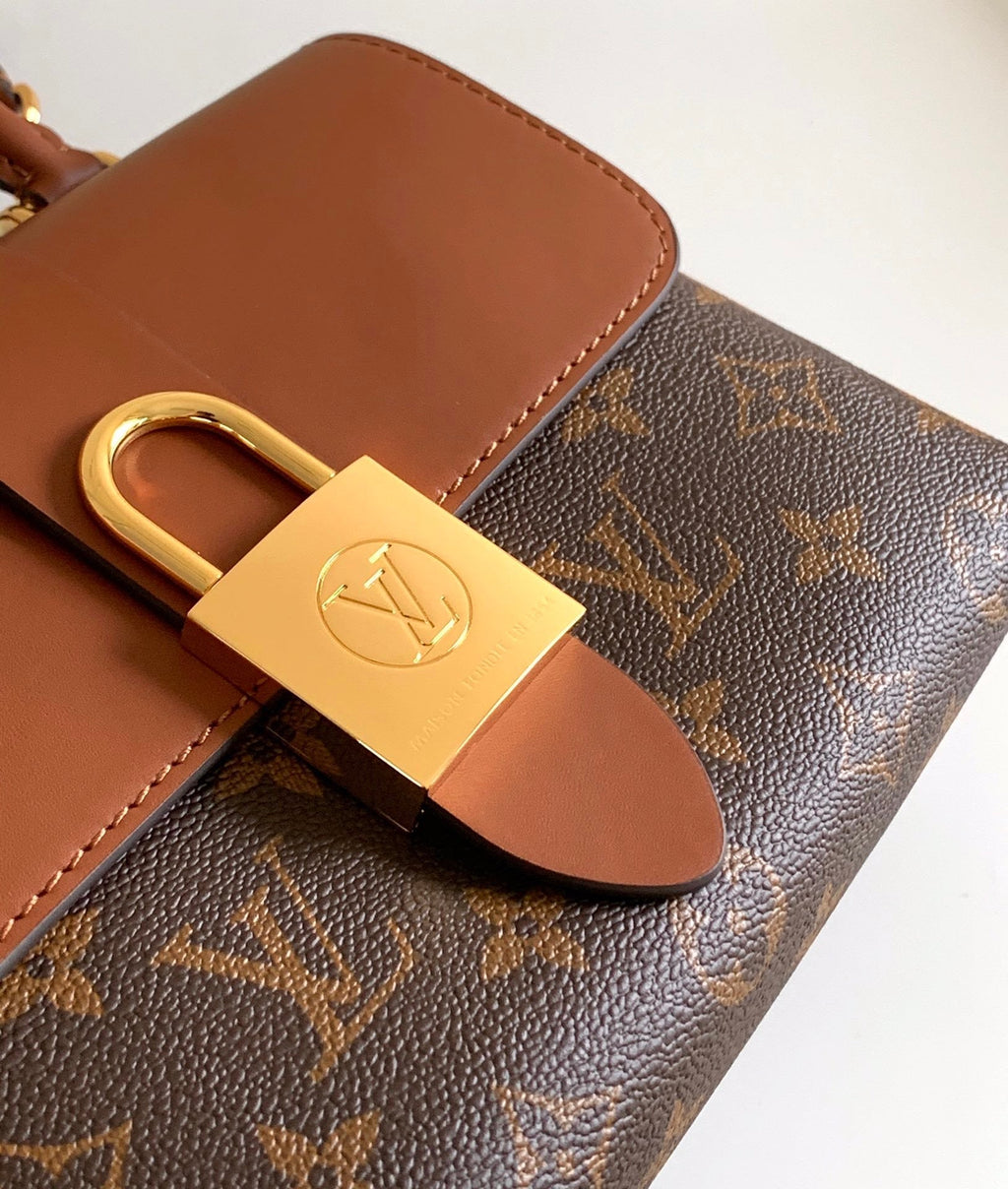 handbag lock brown