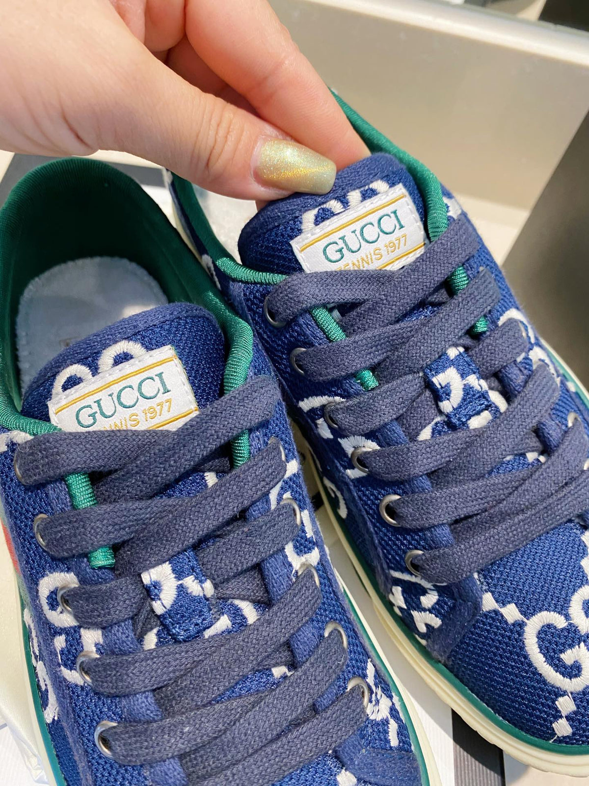 G u c c I tennis sneakers