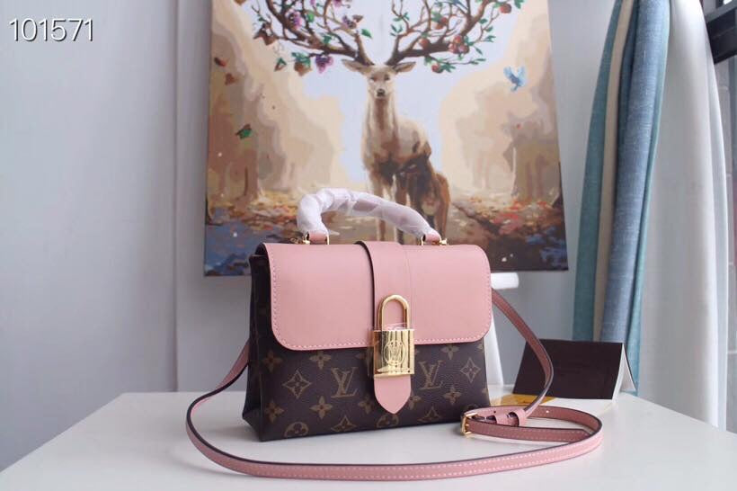 handbag pink and brown 21 cm